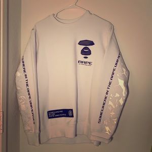 AAPE white sweatshirt
